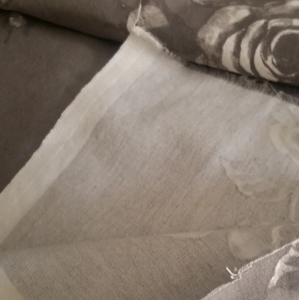Ikea Home Decor fabric Inga Leo gray 2.4 yards